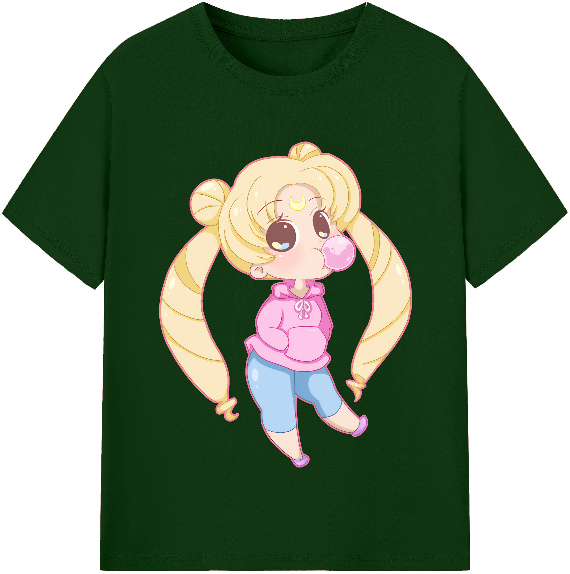 （画像用） 美少女戦士セーラームーン 愛野 美奈子 あいの みなこ Sailor Moon Aino Minako 綿100％半袖Tシャツ（フロントプリント）